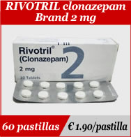 Rivotril Clonazepam 2mg